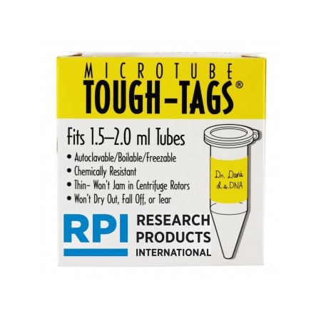 Diversified Biotech Tough-Tags, 1.5-2.0ml, Yellow, 1000/pk, 1000PK 247113